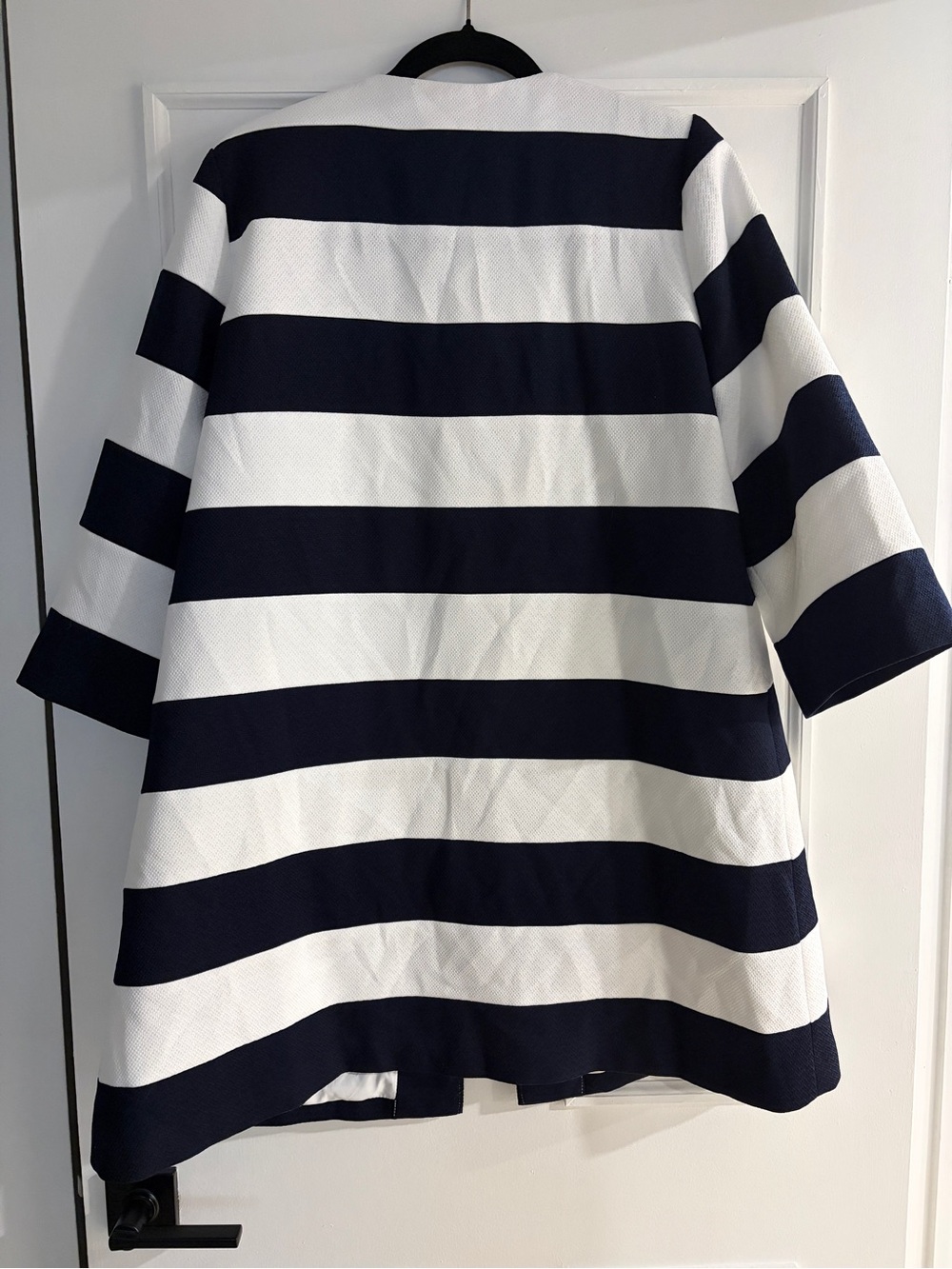 Tuckernuck x Atlantic-Pacific Navy and White Striped Pearl-Button Coat / Dress - Picture 7 of 7